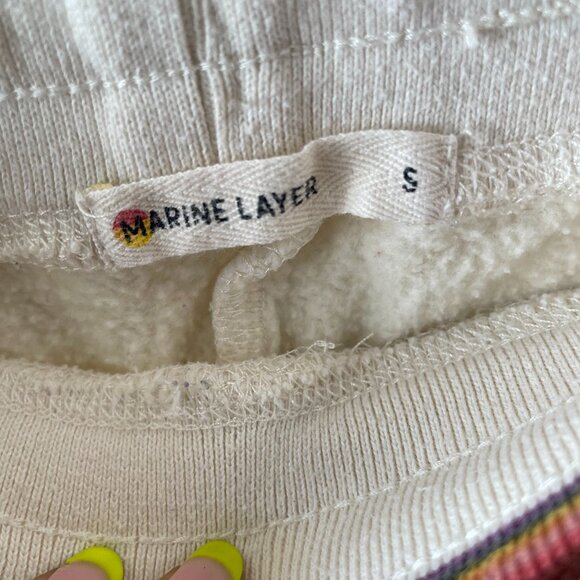 Women's Marine Layer Cloud 9 Fleece Wide Leg Sweatpant in Size S - Picture 1 of 11